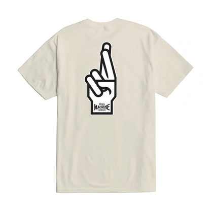 T-shirt crème Loser Machine Good luck fingers