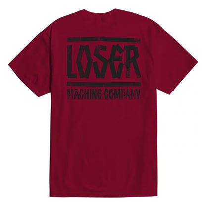 T-shirt Loser Machine à l'envers bordeaux