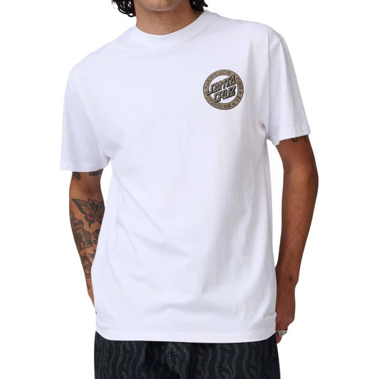 T-shirt blanc Santa Cruz Loco Dot