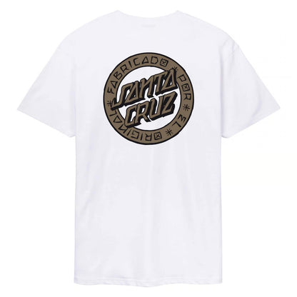 T-shirt blanc Santa Cruz Loco Dot