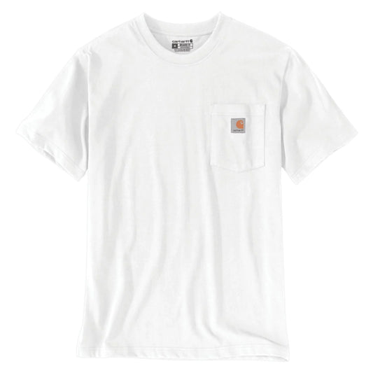 T-shirt Carhartt Dearborn Pocket blanc
