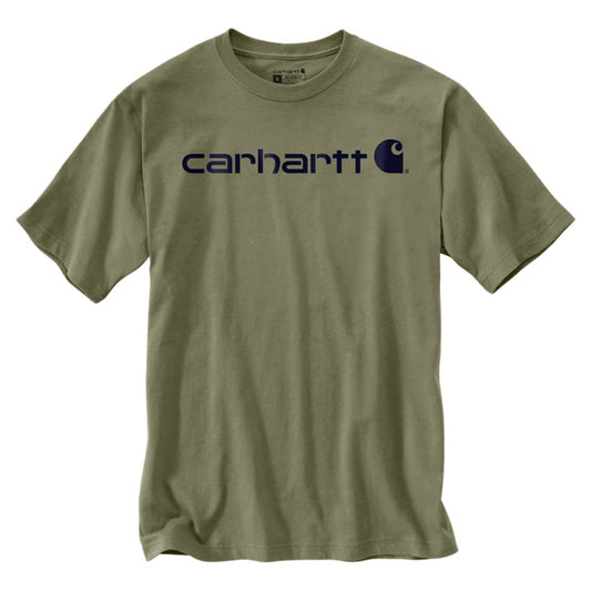 T-shirt Carhartt Dearborn Logo, vert olive délavé