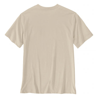 T-shirt Carhartt Irvine à logo superposé, couleur lait d'avoine