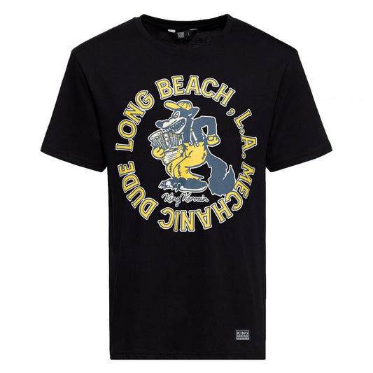T-shirt noir King Kerosin Mechanic Crew