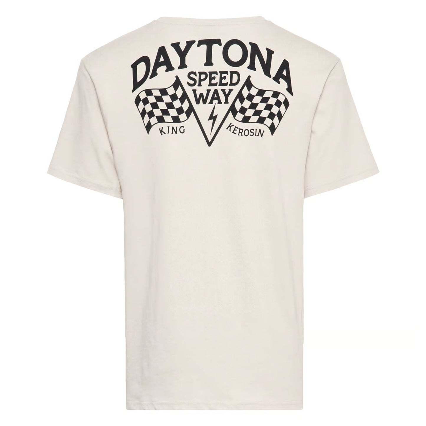 T-shirt King Kerosin Daytona Speedway blanc cassé