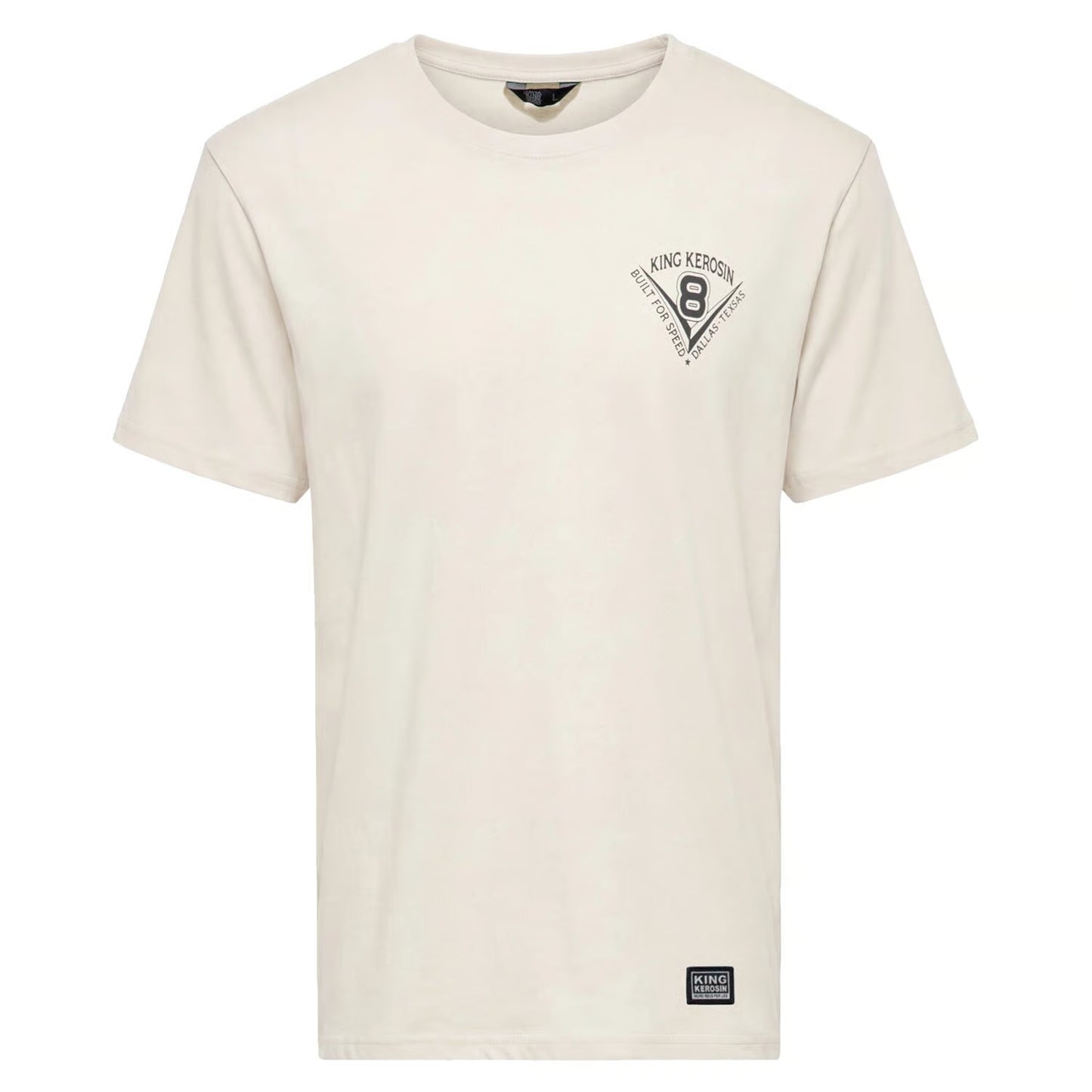 T-shirt King Kerosin Daytona Speedway blanc cassé