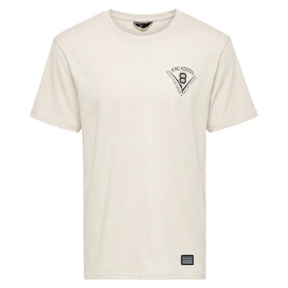 T-shirt King Kerosin Daytona Speedway blanc cassé