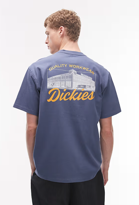 T-shirt Dickies Wellsville rétro indigo